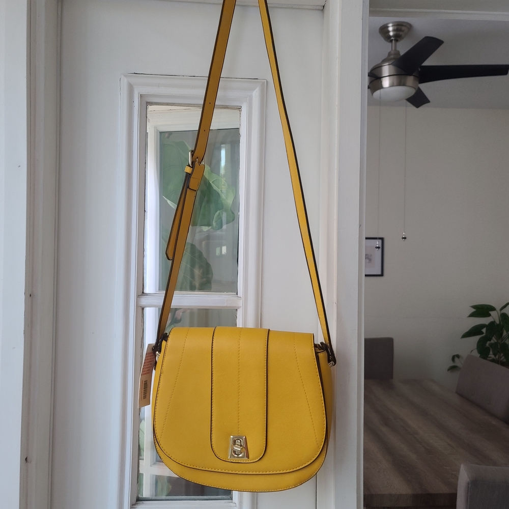 BCBGeneration Mustard Crossbody Bag